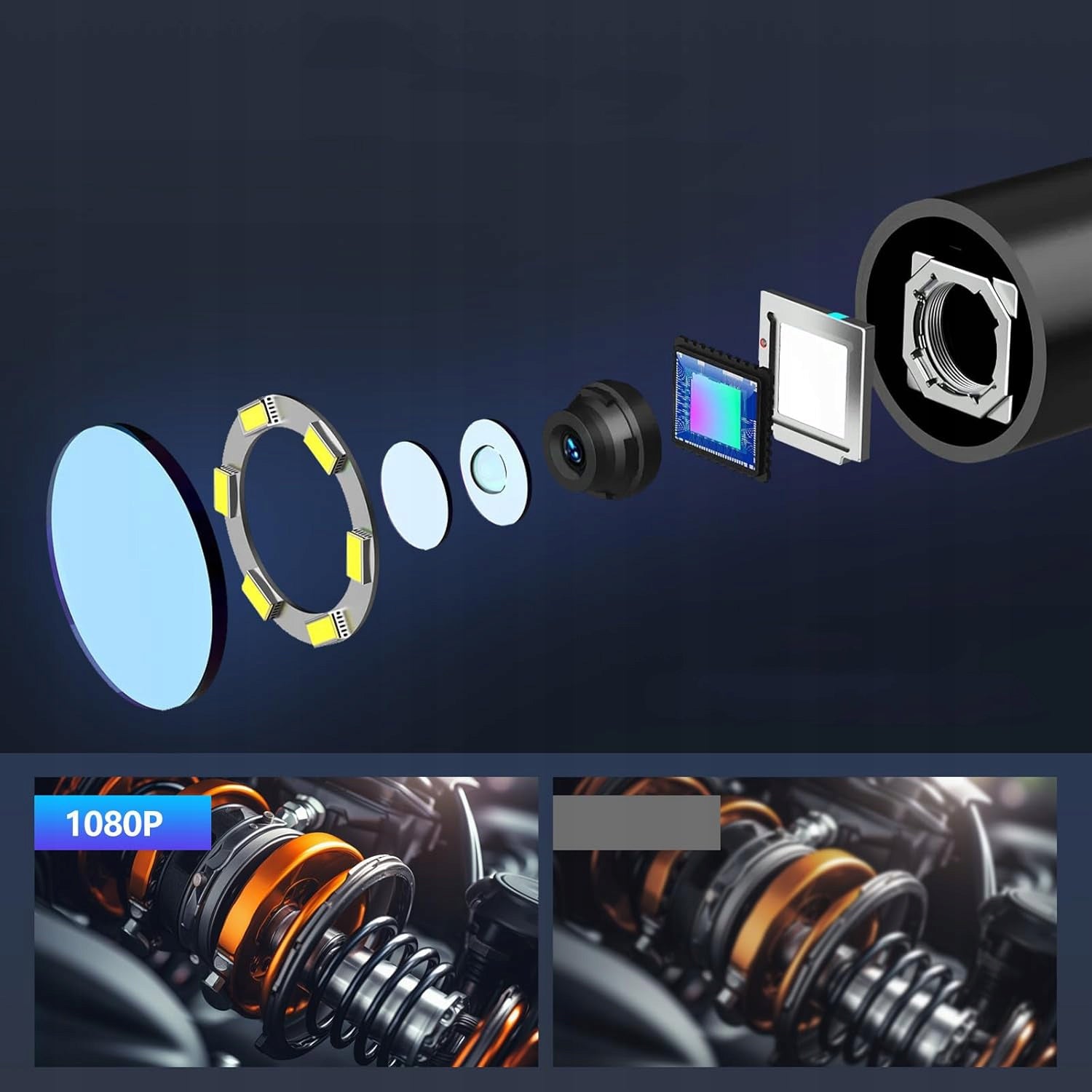 INSPECTION CAMERA PROFESSIONAL 5M HD ENDOSCOPE WIRELESS WATERPROOF Brand Benetech