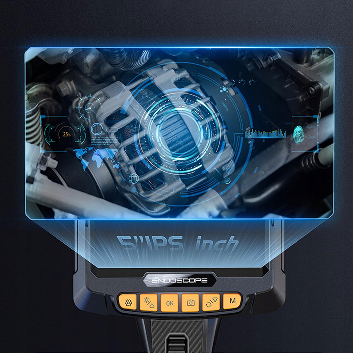 INSPECTION CAMERA WITH MOVABLE ROTARY HEAD ENDOSCOPE 2x CAMERAS 1,5M 360° Manufacturer code S10 32GB
