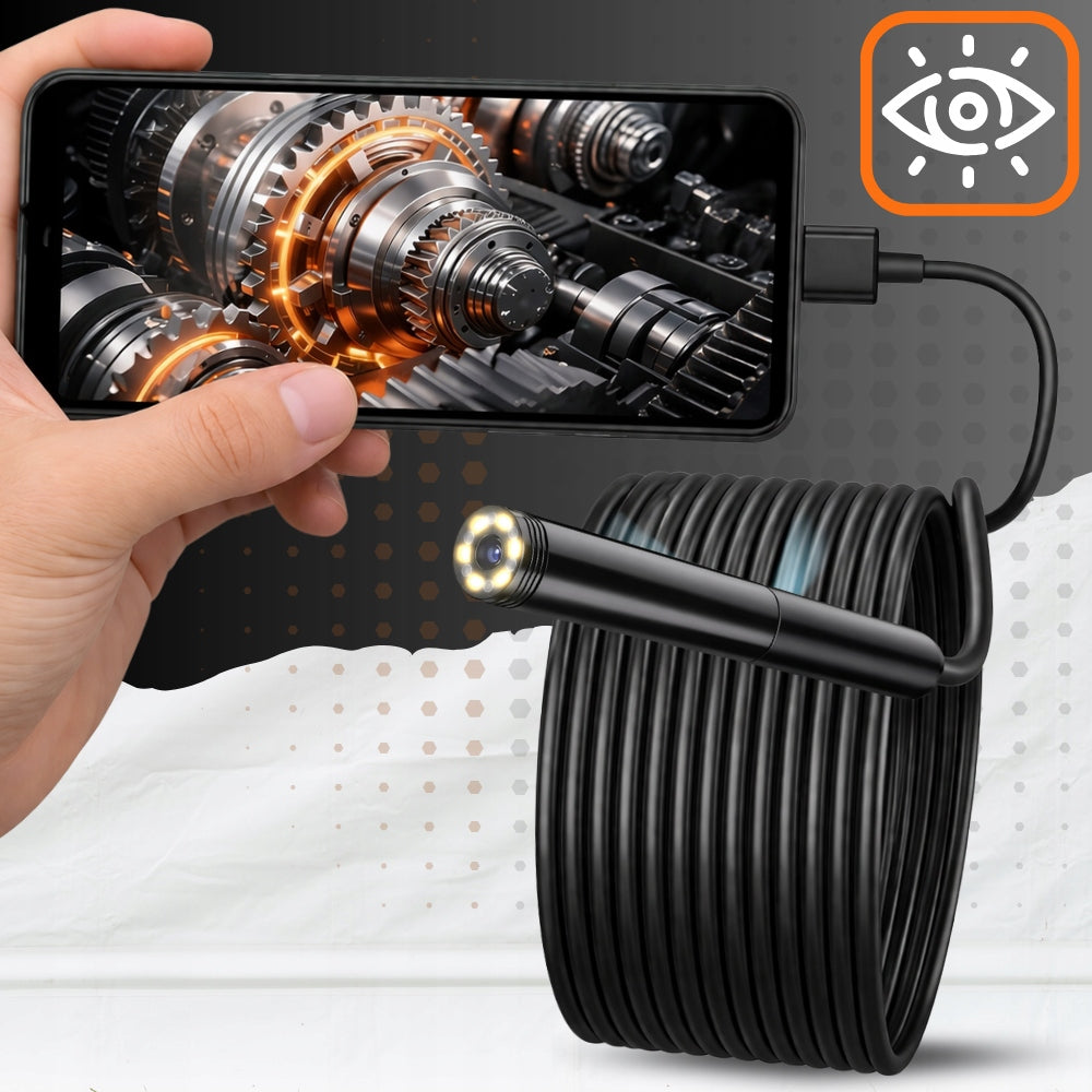 INSPECTION Camera ENDOSCOPE WiFi DUO 2xFHD 2 cameras 7LED 3m for iPHONE iOS Manufacturer code SURIX W300 DUO PRO 3M WIFI 2CAM FHD