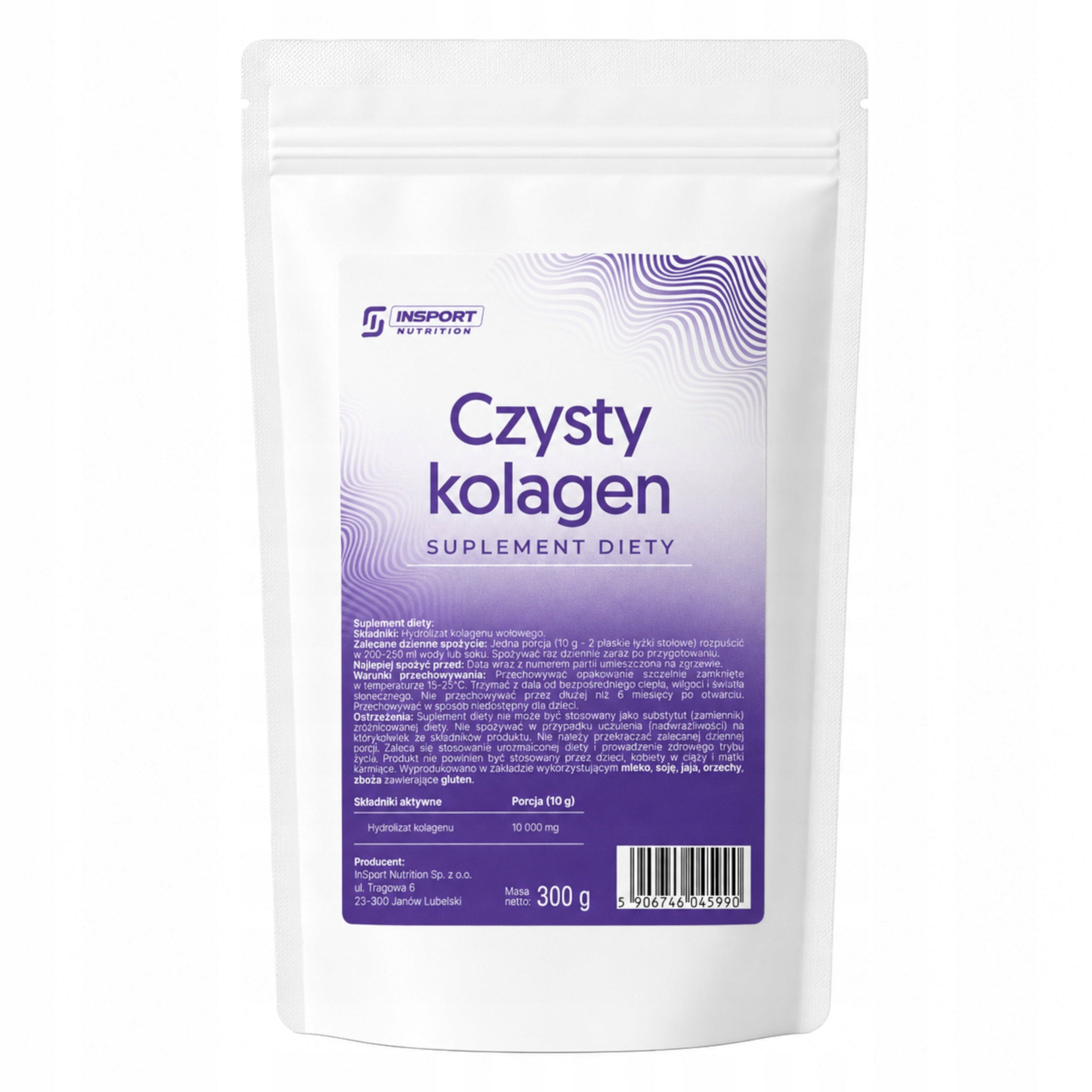 INSPORT PURE COLLAGEN 300g 10,000 mg NATURAL JOINTS TENDON BONES SKIN