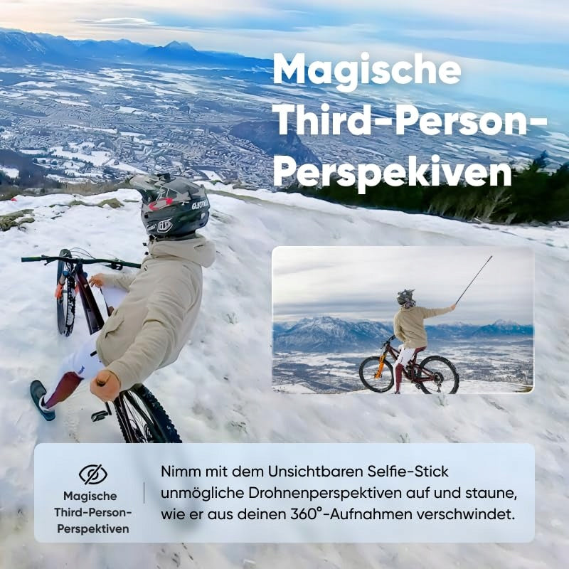 INSTA360 X3 Bicycle Camera Kit 360° 5,7K 72MP Stabilization AI Screen Manufacturer code CINSAAQ/B-BI