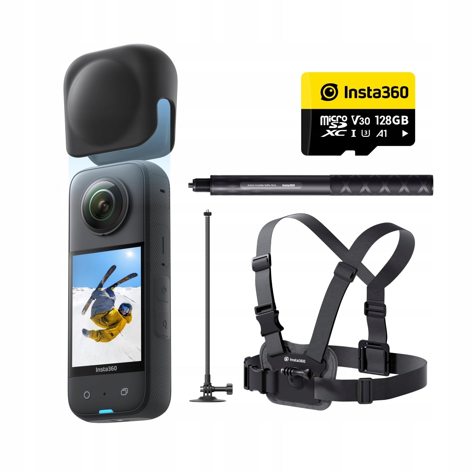INSTA360 X3 Snow Camera Kit 360° 5,7K 72MP Stabilization Screen