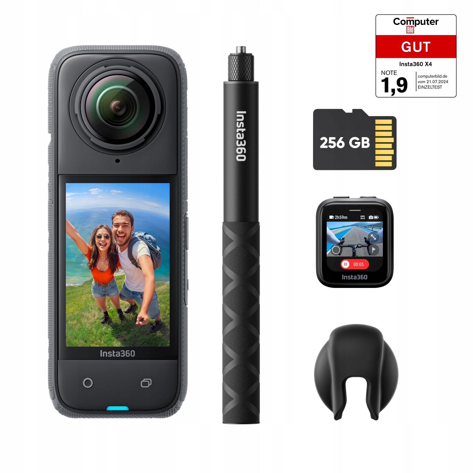 INSTA360 X4 GPS 8K 360° Waterproof Camera 4K Wide-Angle Stabilization