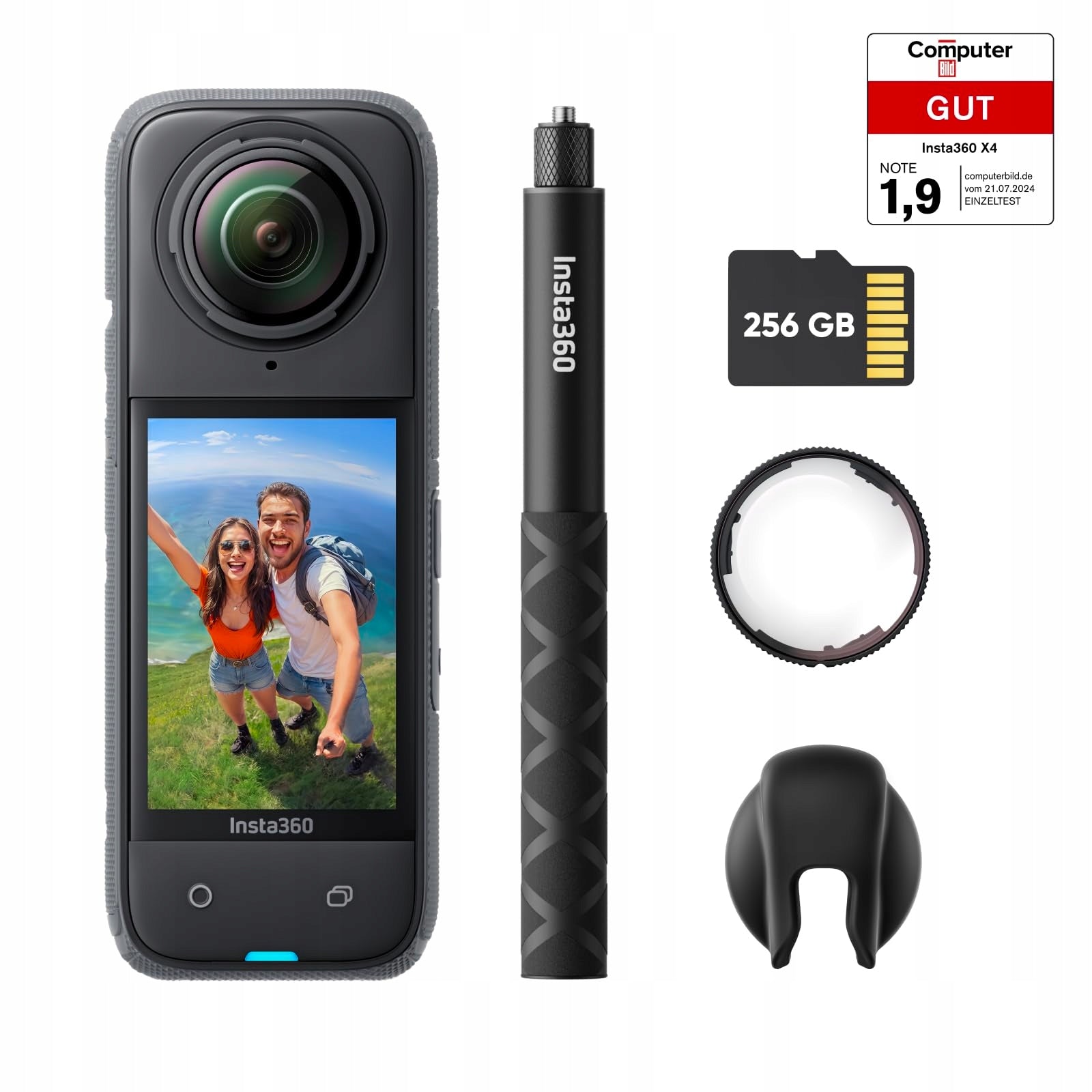 INSTA360 X4 Protective Camera Kit 8K 360° Waterproof 4K Wide Angle
