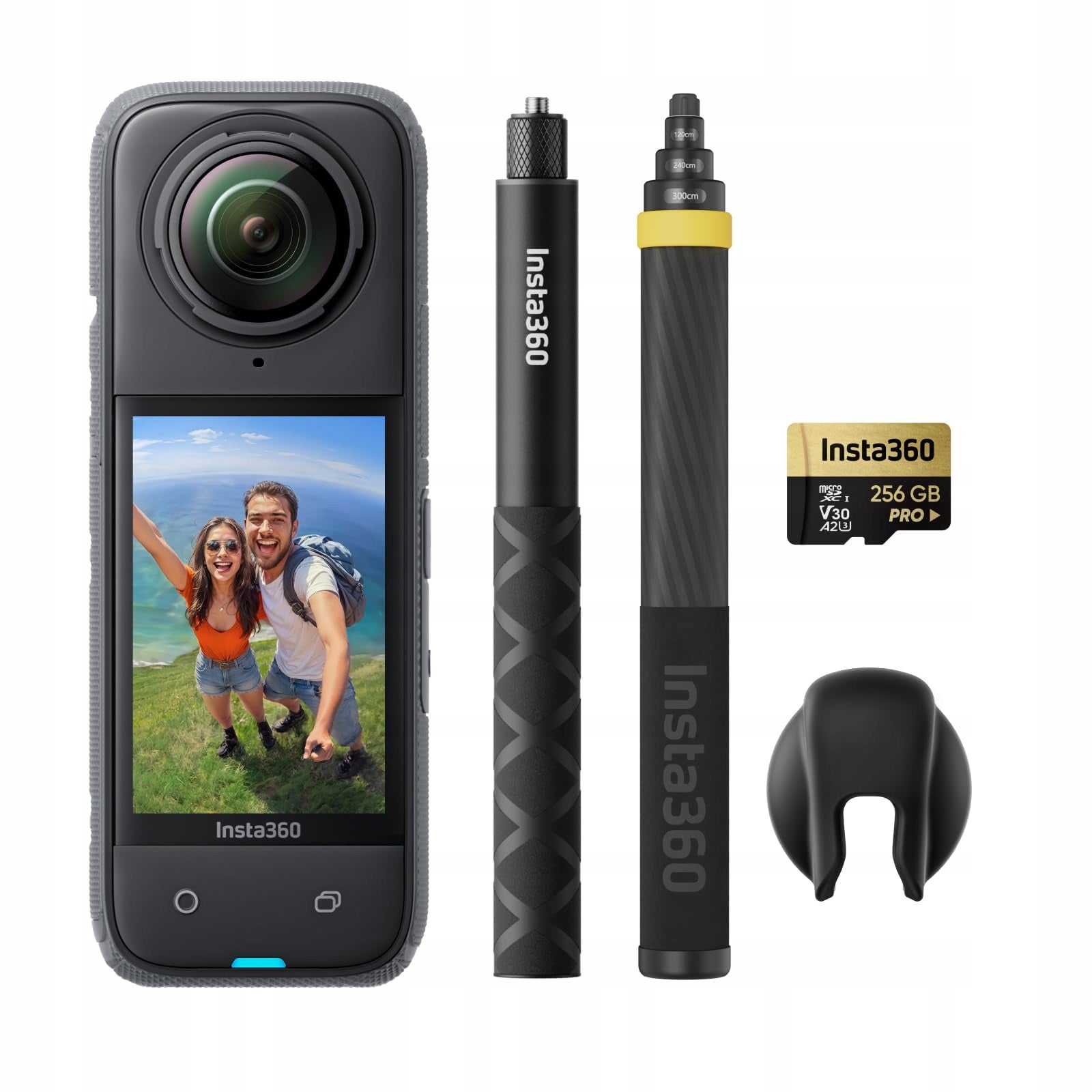 INSTA360 X4 Set Without Drone Waterproof Camera 8K 360° 4K Wide Angle