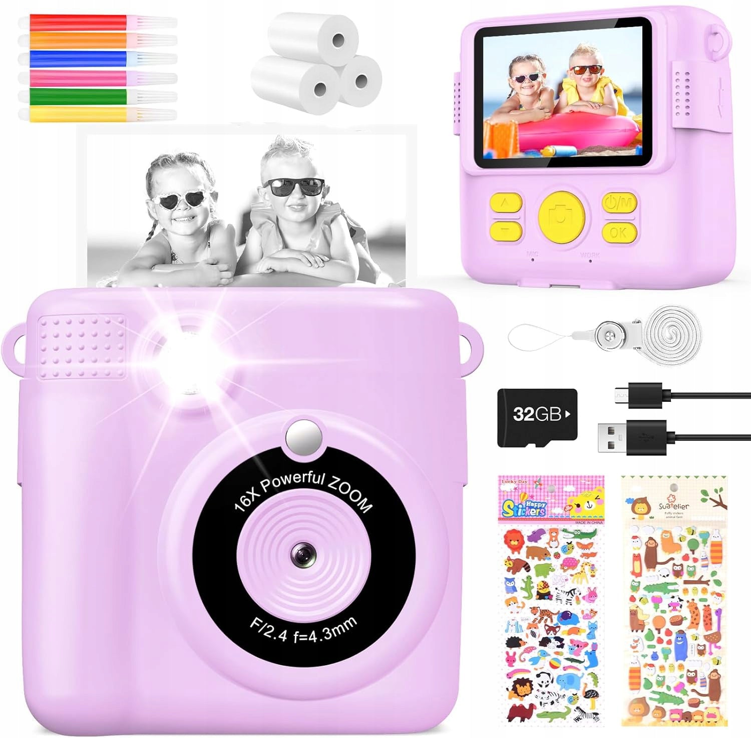 INSTANT BABY CAMERA, DIGITAL CAMERA WITH 32GB SD CARD, GIFT Brand no brand