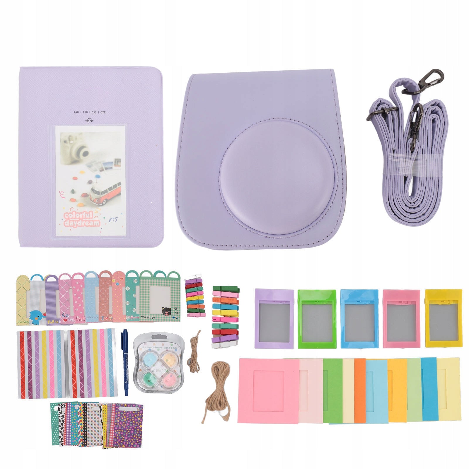 INSTANT CAMERA ACCESSORY SET WITH BOX STRAP ALBUM SELFIE AJ