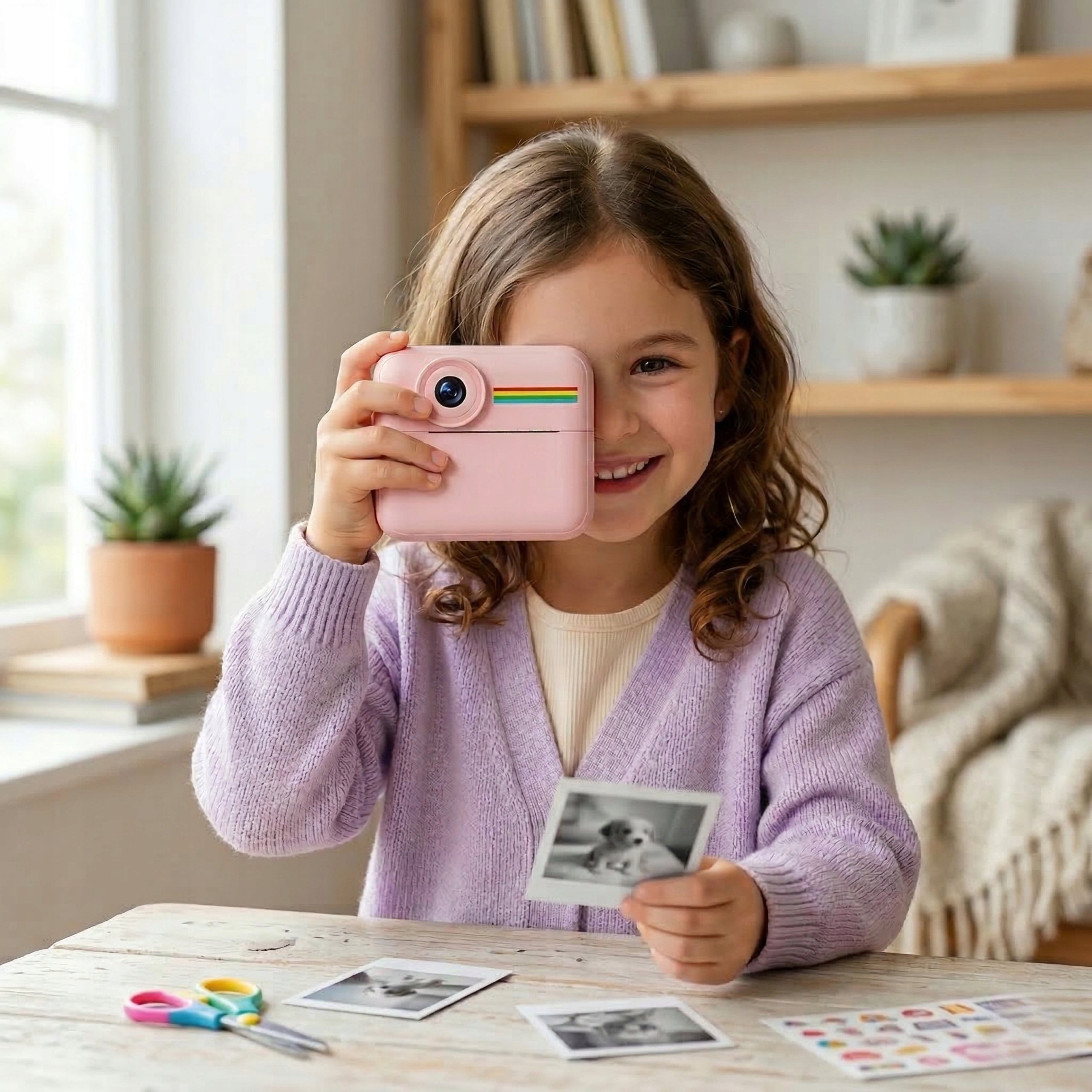 INSTANT CAMERA CamKid FOR KIDS PRINTER COLOR SELFIE GAMES CARTRIDGES Manufacturer code APARAT CYFROWY NATYCHMIASTOWY CamKid V2