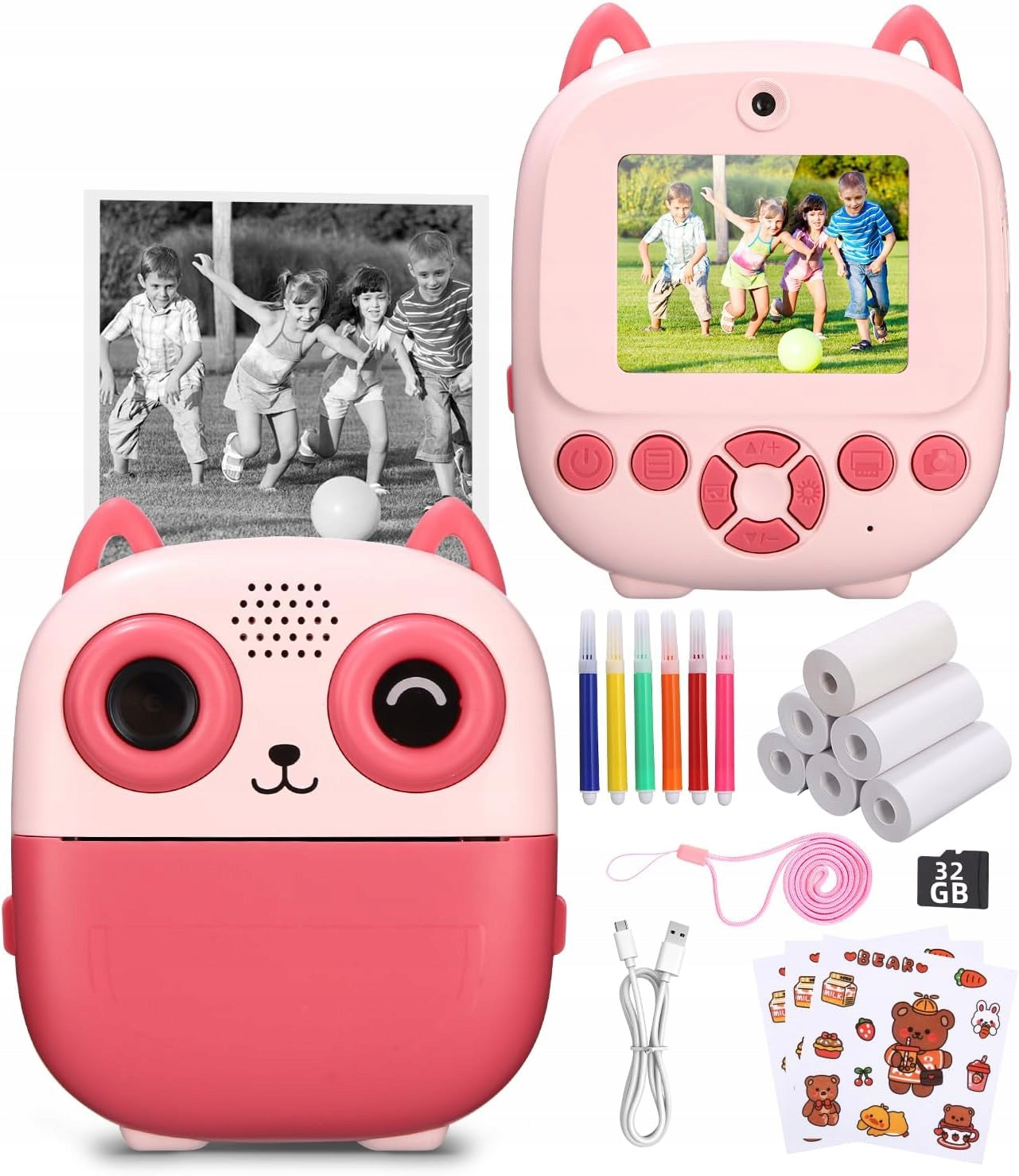 INSTANT CAMERA FOR CHILDREN COMPLETE SET PERFECT FOR A KITTEN GIFT
