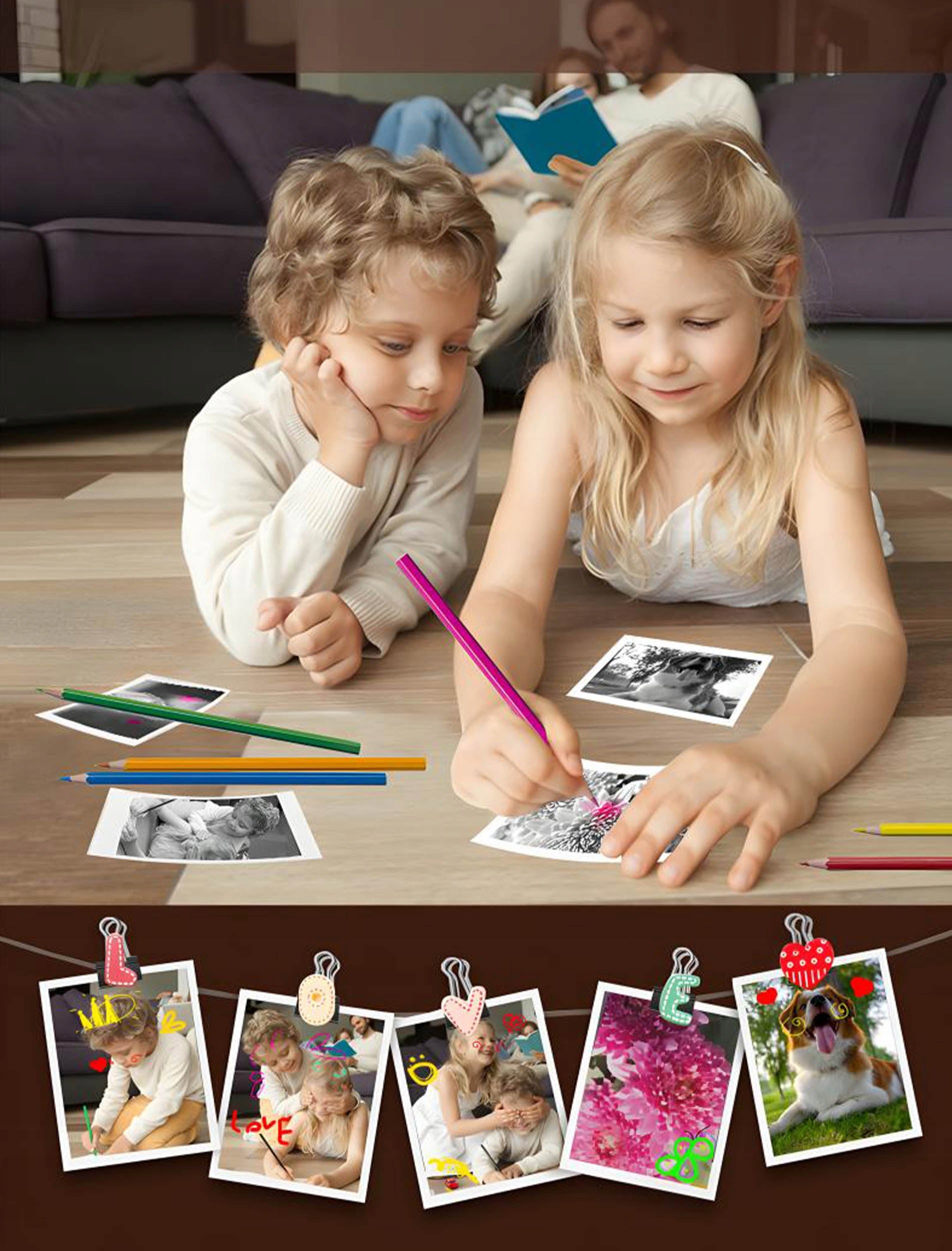 INSTANT CAMERA FOR CHILDREN MINI THERMAL PRINTER KITTY + 6 ROLLS Manufacturer code NA PREZENT DLA CHŁOPCA DZIEWCZYNKI GRY 1080 2