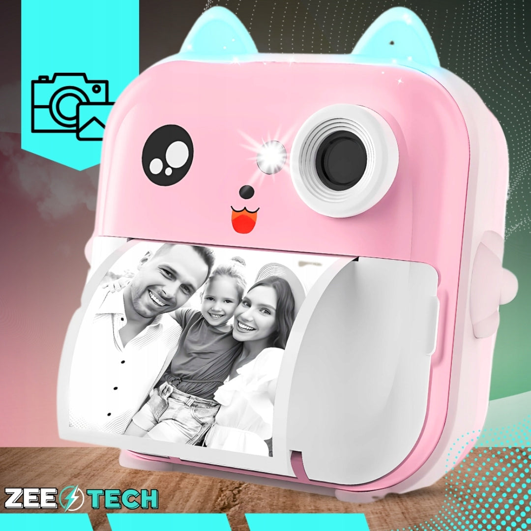 INSTANT CAMERA FOR CHILDREN PRINT PRINTER WITH 32GB CARD + 3 ROLLS Packaging status original