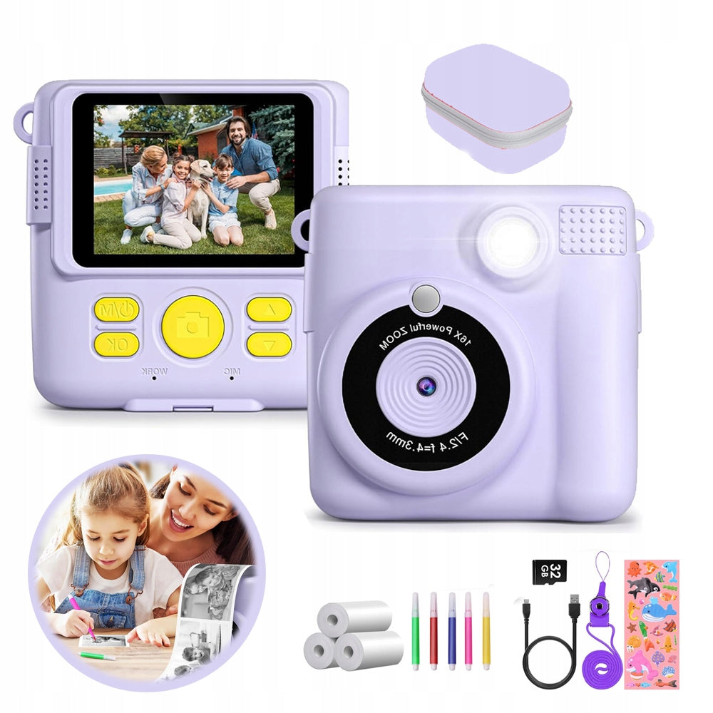 INSTANT CAMERA FOR CHILDREN WITH 32 GB CARD DIGITAL CAMERA FOR CHILDREN