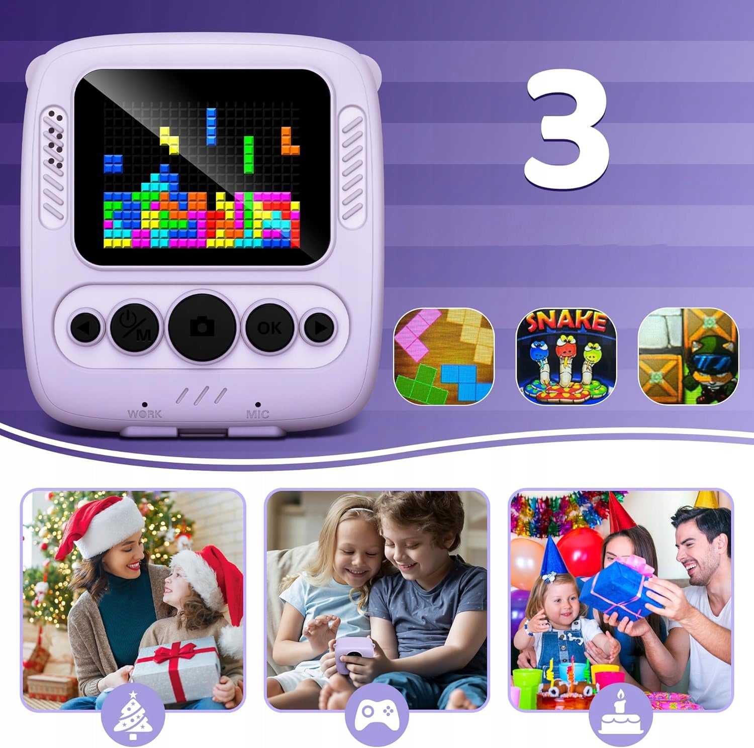 INSTANT CAMERA FOR CHILDREN WITH PRINTING PAPER*4 32GB Brand no brand
