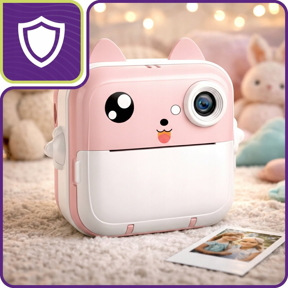 INSTANT CAMERA PINK PRINT MINI THERMAL PRINTER FOR CHILDREN Packaging status original