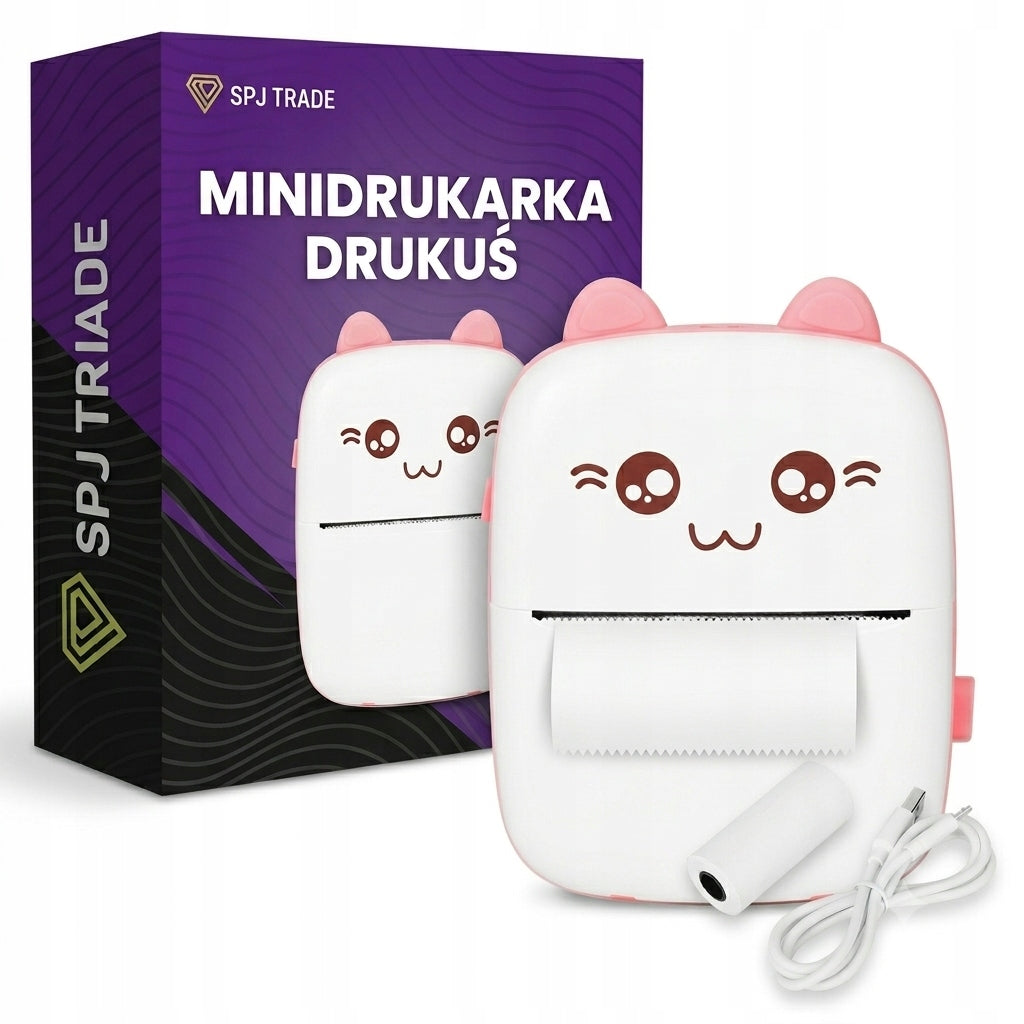 INSTANT CAMERA PINK PRINT MINI THERMAL PRINTER FOR CHILDREN