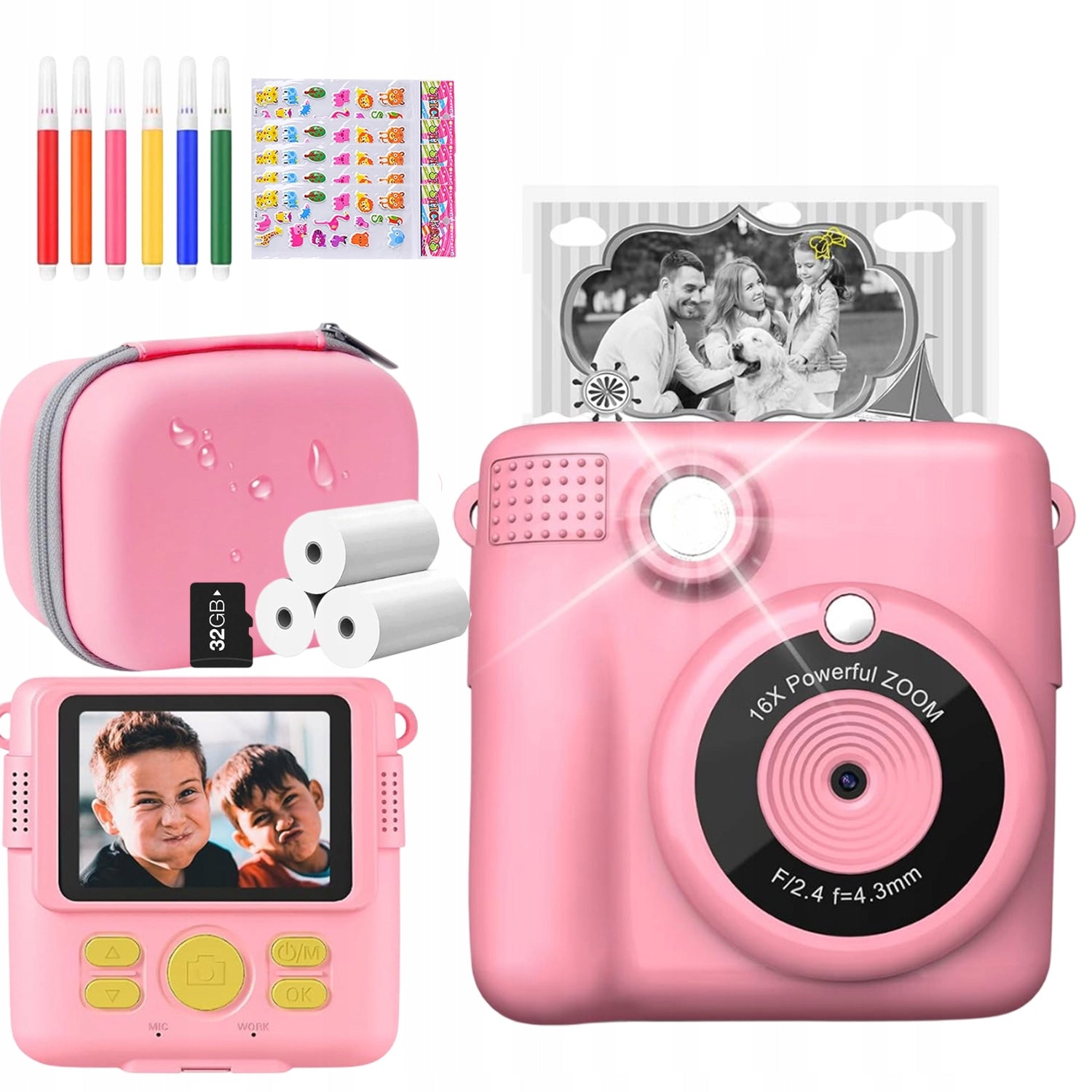 INSTANT CAMERA POLAROID PRINTER FOR CHILDREN AS A GIFT