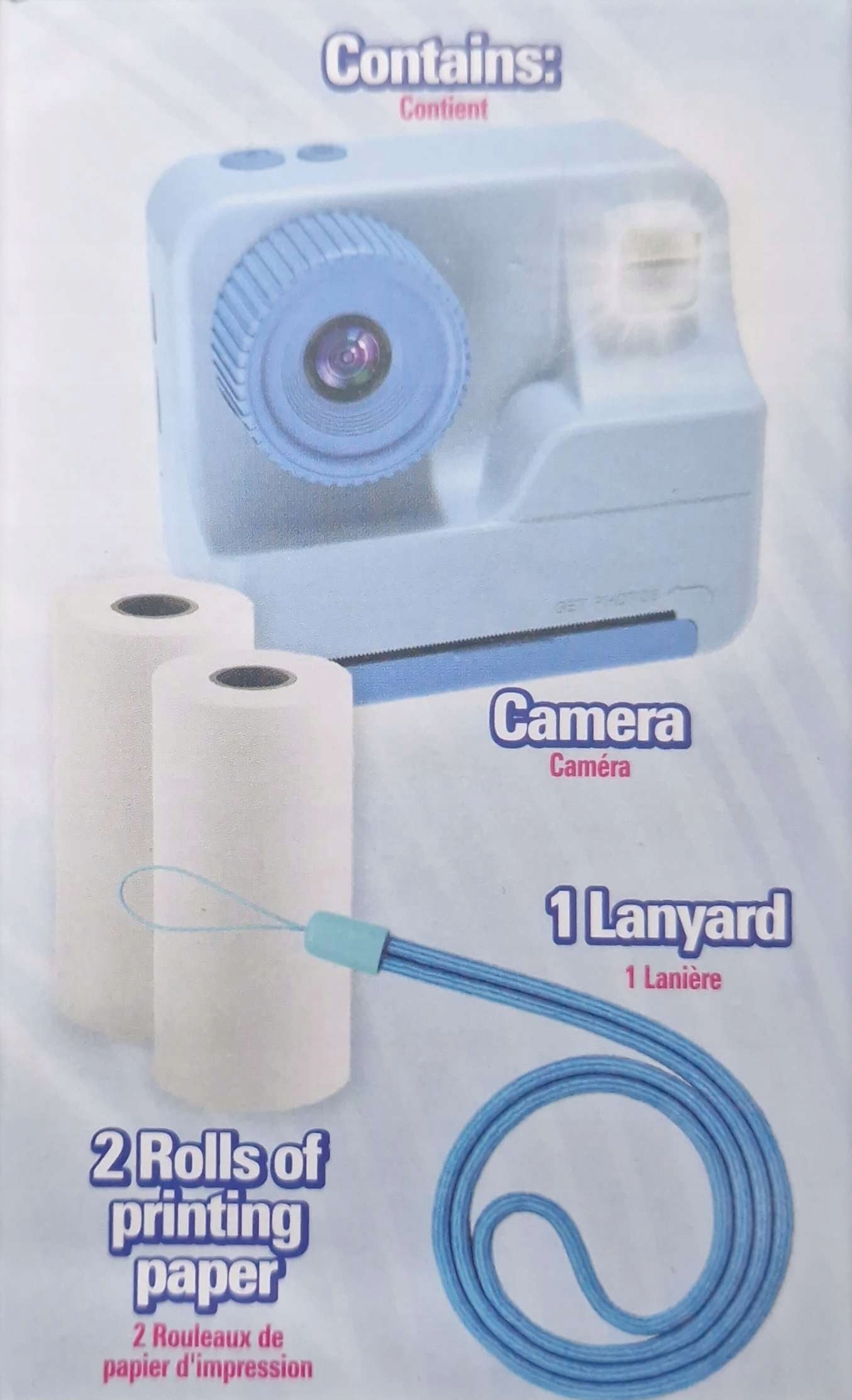 INSTANT CAMERA WITH PRINTER FOR CHILDREN DIGITAL 2x ROLLS SET Packaging status original