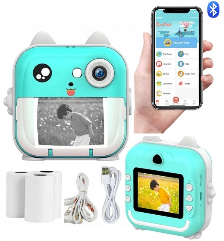 INSTANT CAMERA WITH PRINTER FOR CHILDREN ROLLER GAMES FREEBIE