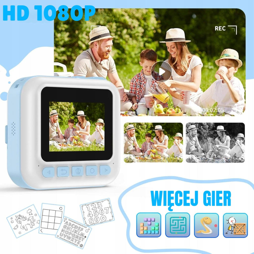 INSTANT Camera Thermal Printer for Kids to Play with for Gift Model CP02