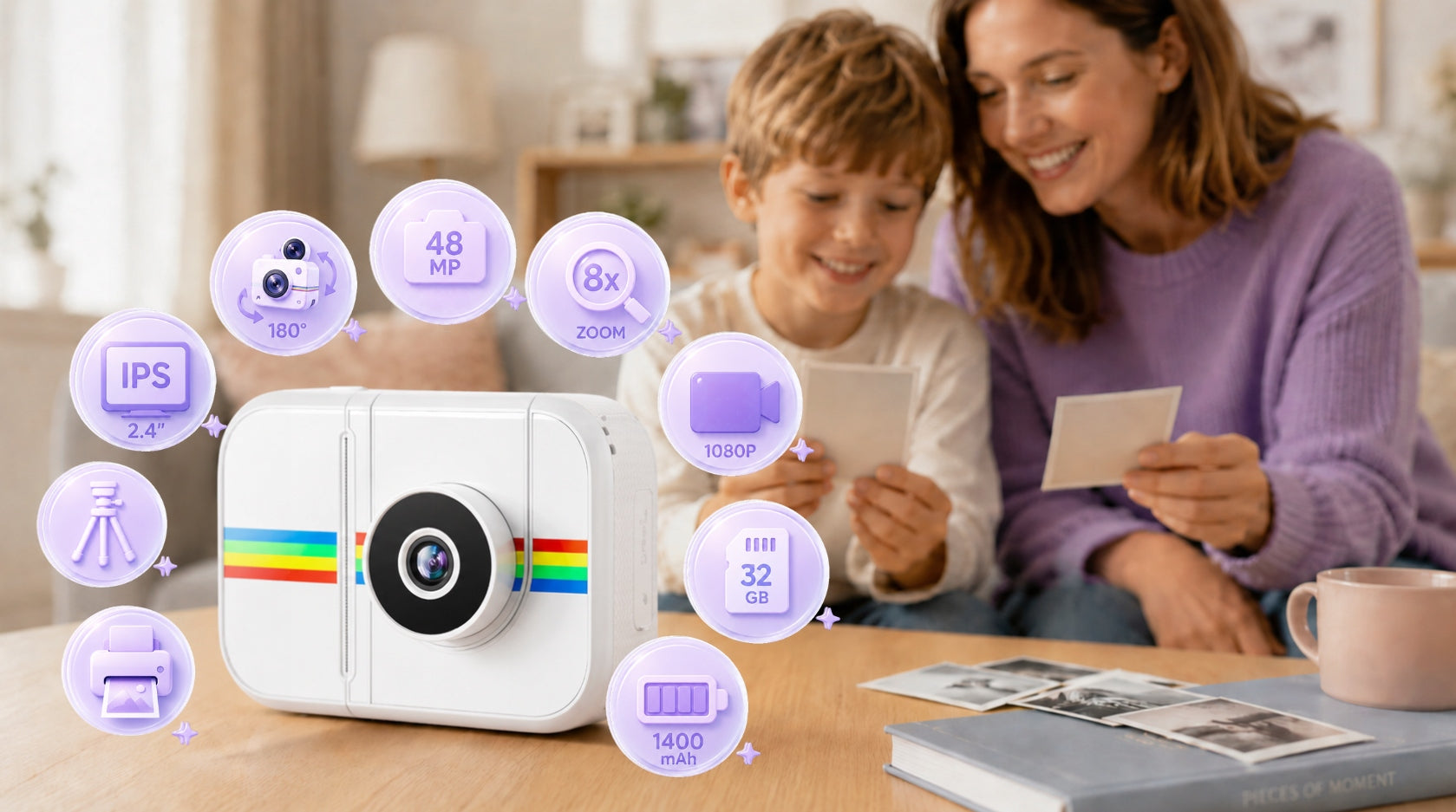 INSTANT Camera for Kids MINI THERMAL PRINTER ROLL COLOR FREEBIE Packaging status original
