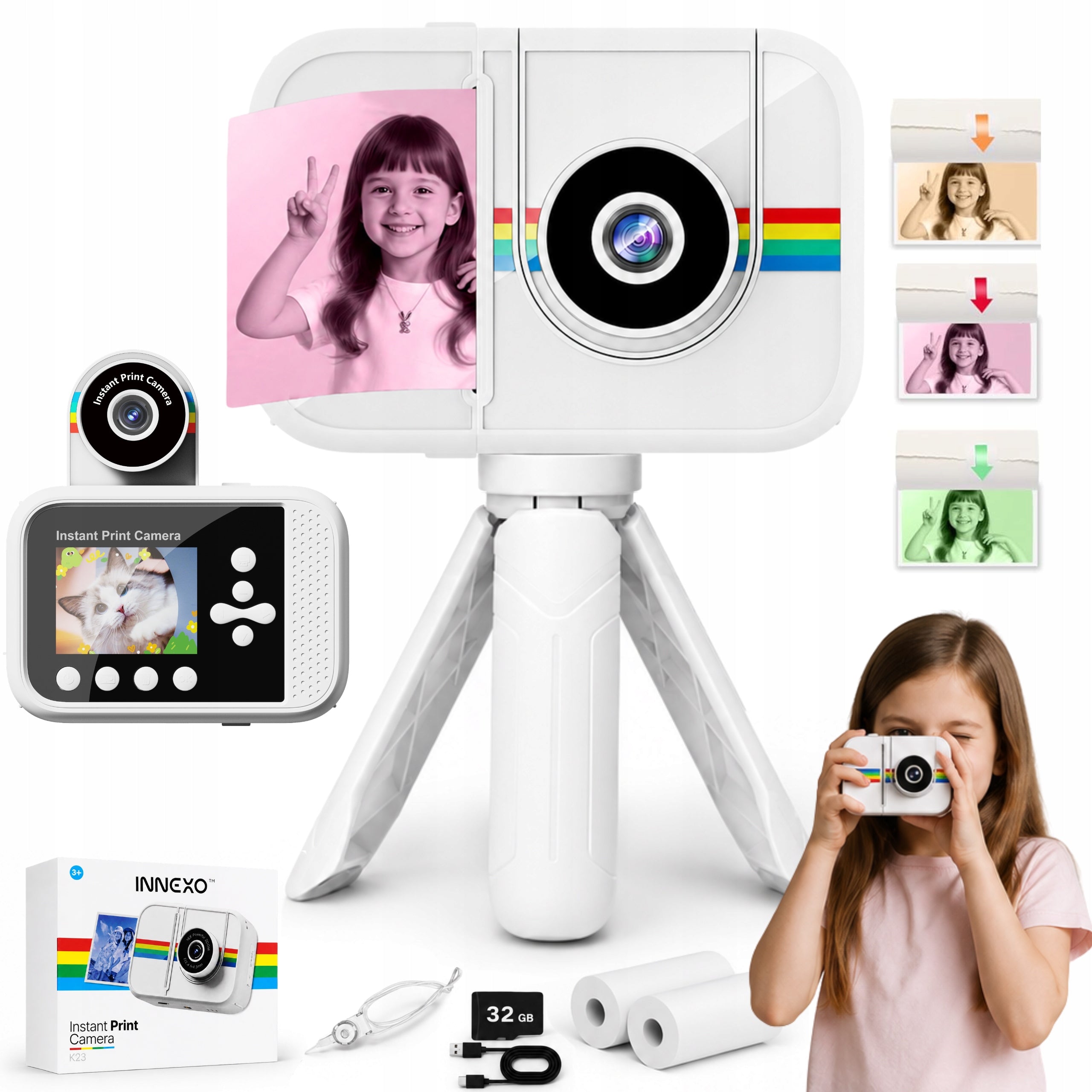 INSTANT Camera for Kids MINI THERMAL PRINTER ROLL COLOR FREEBIE