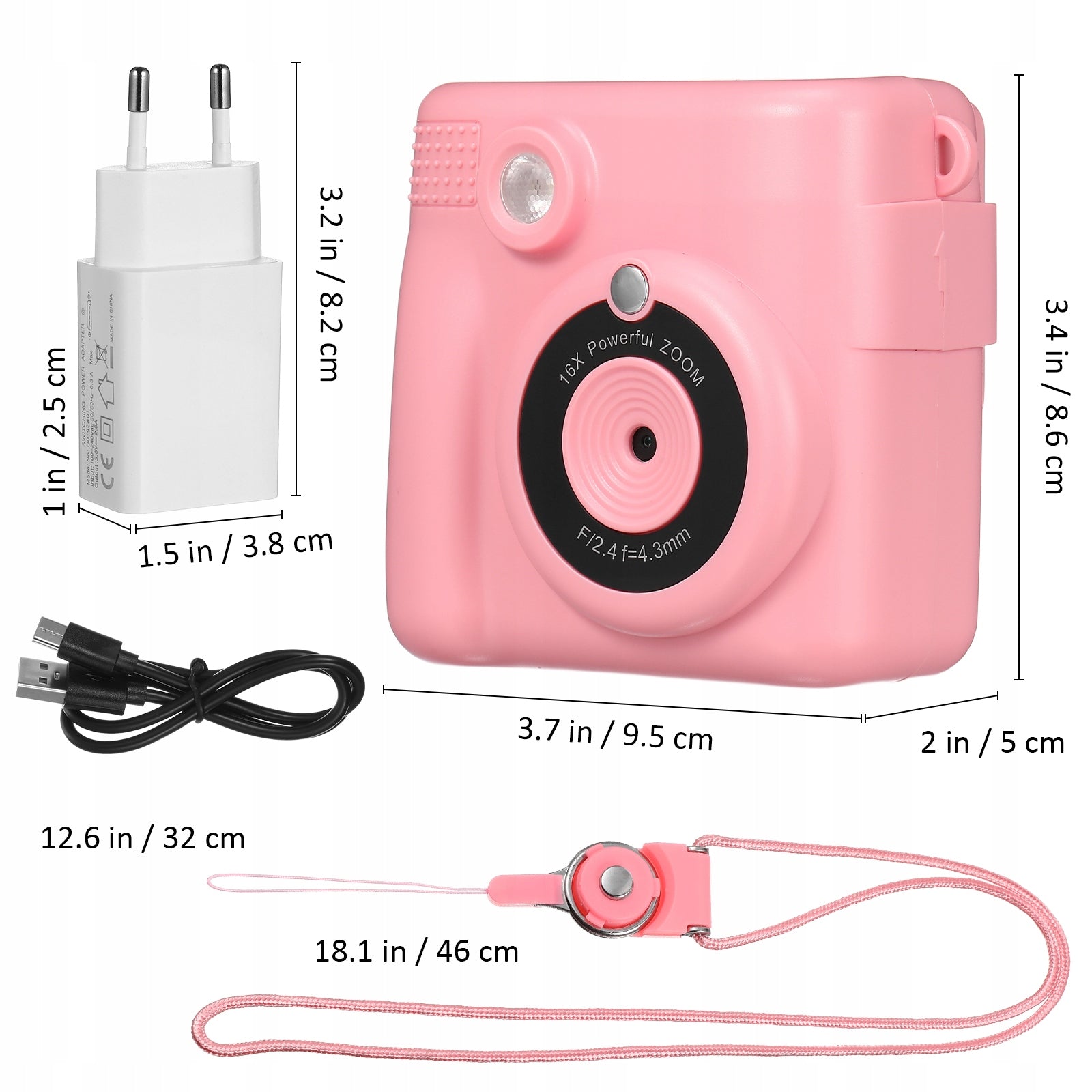 INSTANT DIGITAL CAMERA CHILDREN PRINTER CARD +14ROLLERS Children's Day Gift Batteries included yes