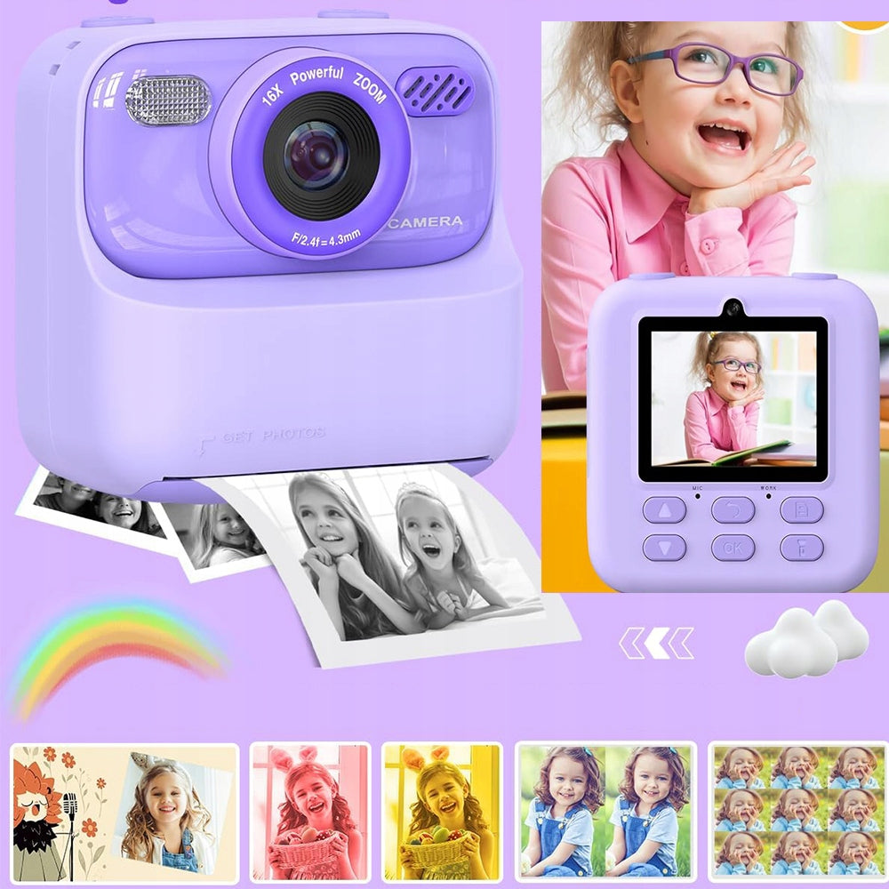 INSTANT DIGITAL CAMERA WITH 2.4 INCH PAPER AND 32GB MEMORY Model 6TY1591PP