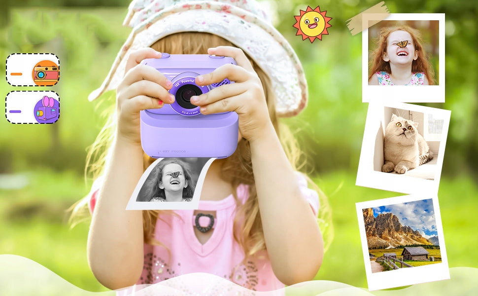 INSTANT Digital Camera with Printer for Kids +3 CARTRIDGES Brand no brand