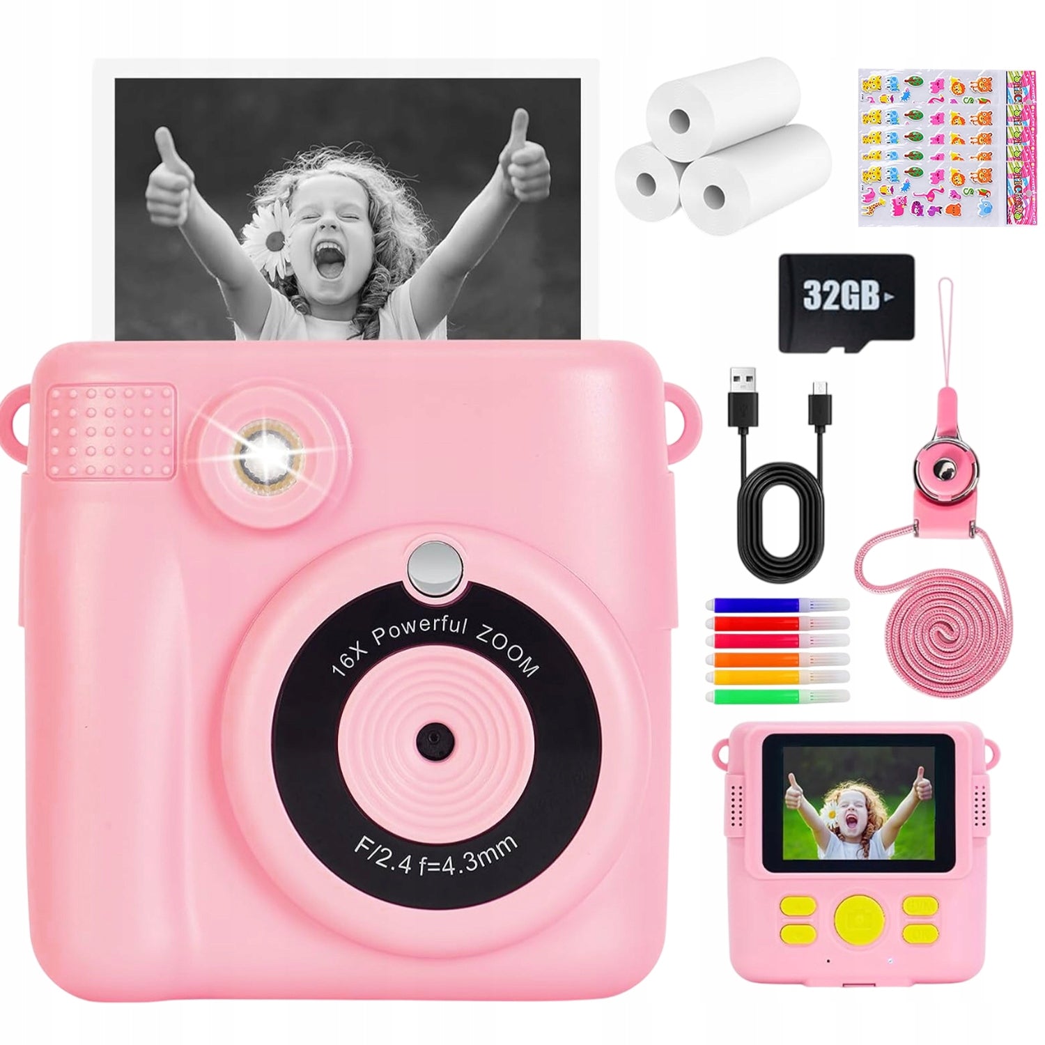 INSTANT THERMAL PRINTING CAMERA FOR CHILDREN CHRISTMAS GIFTS