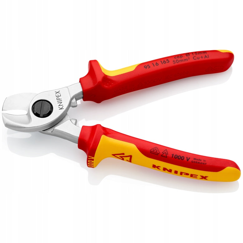 INSULATED CABLE SHEARS 1000V 165MM KNIPEX