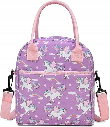 INSULATED LUNCH BAG FOR GIRLS UNICORN WATERPROOF FOR KIDS