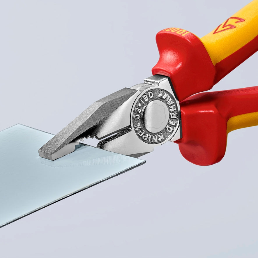INSULATED UNIVERSAL PLIERS VDE 180MM 03 06 180 KNIPEX Length 180 mm
