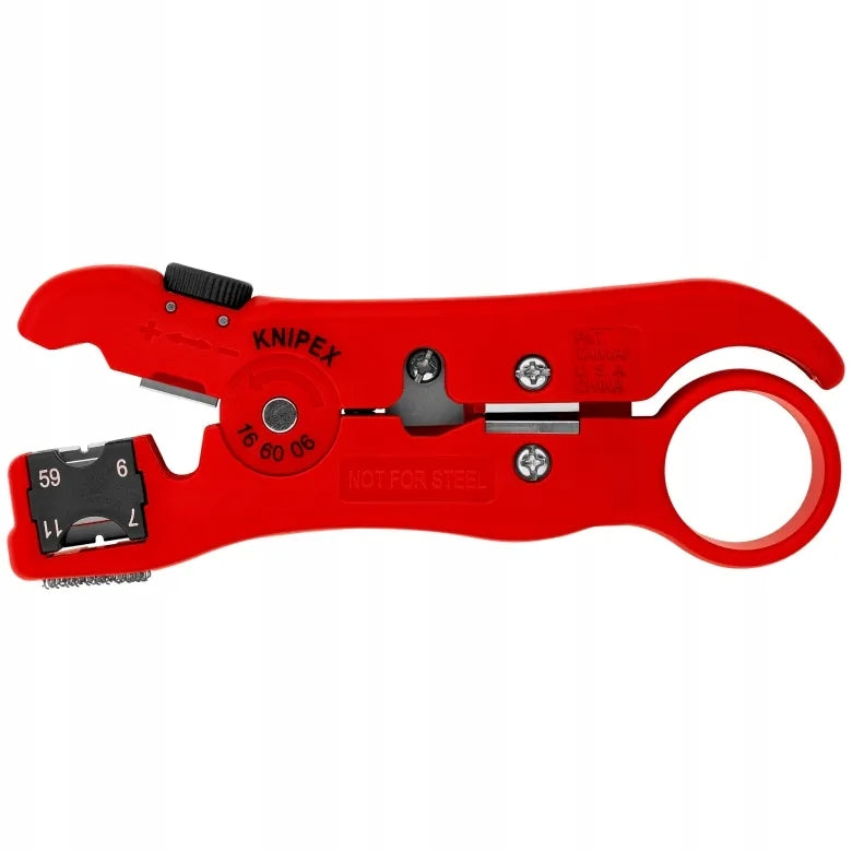 INSULATION STRIPPER MADE OF COAXIAL AND ICT CABLES - KN 16 60 06S Brand Knipex