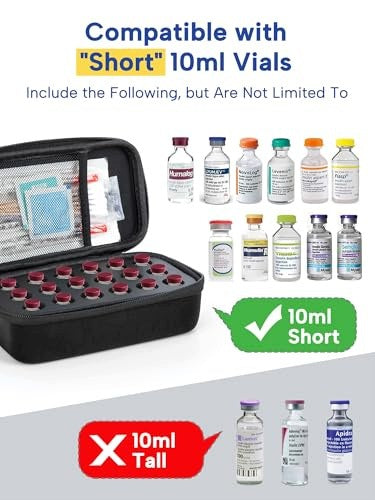 INSULIN AMPOULE CASE EVA 18 AMPOULES FOR DIABETICS ORGANIZER Kind case