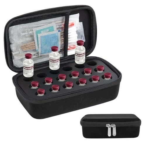 INSULIN AMPOULE CASE EVA 18 AMPOULES FOR DIABETICS ORGANIZER Medical device no