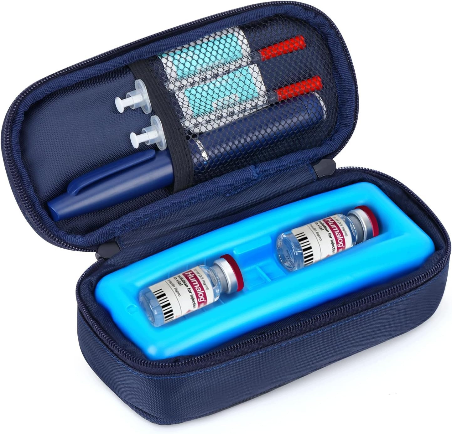 INSULIN COOLING BAG VIALS 10ML TSA ORGANIZER DIABETIC