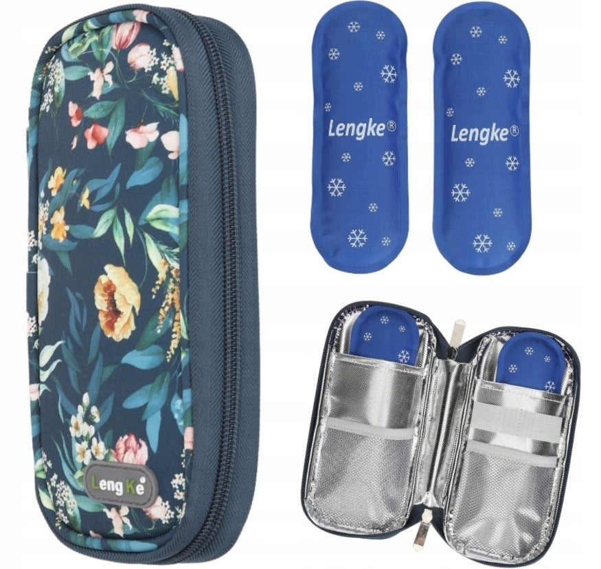 INSULIN COOLING BAG WITH 2 GEL TRAVEL CARTRIDGES