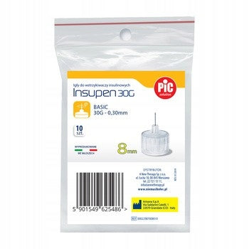 INSUPEN 30G 0,30 x 8mm PEN NEEDLES