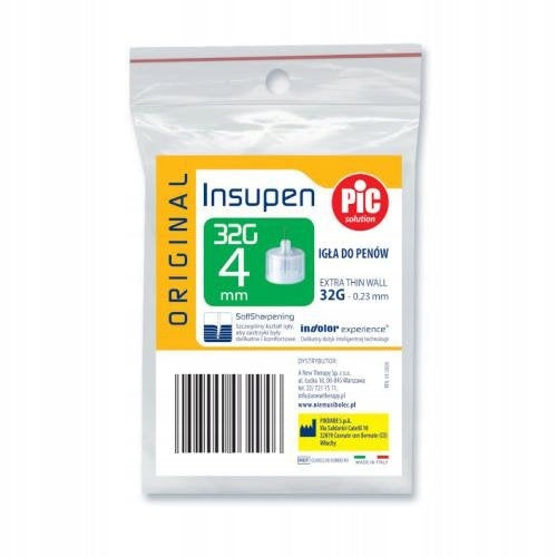 INSUPEN 32G x 4mm INSULIN PEN NEEDLES