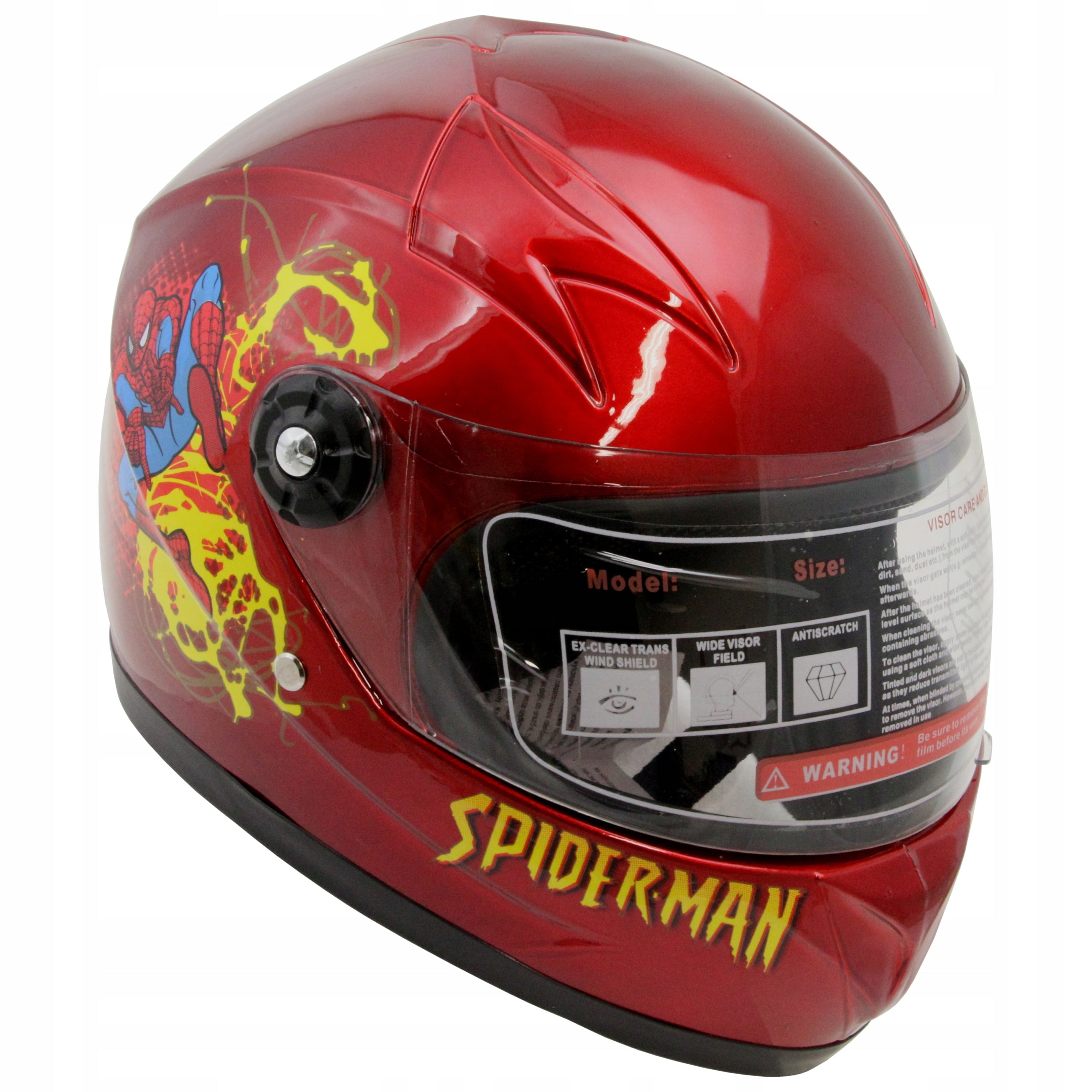 INTEGRAL CHILDREN'S HELMET JUNIOR SPIDERMAN RED CE