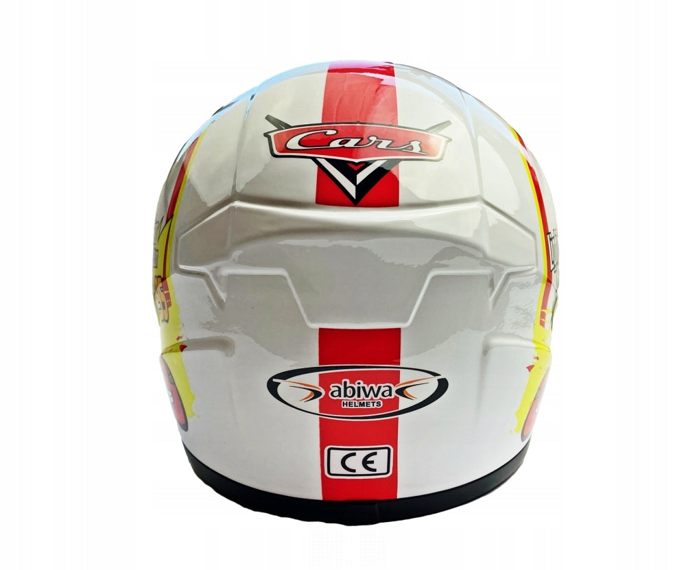 INTEGRAL HELMET CHILDREN MD-E506 white cars for children cars mcqueen Manufacturer's catalog number 80022558016708002255801670