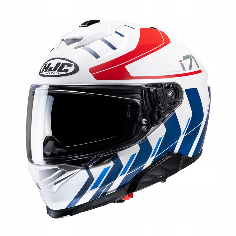 INTEGRAL HELMET HJC I71 SIMO WHITE RED BLUE WHITE RED BMW Size XXL