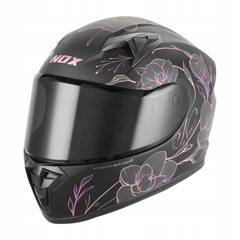 INTEGRAL HELMET NOX N731 SCRAPPY JUNIOR BLACK PINK MAT S