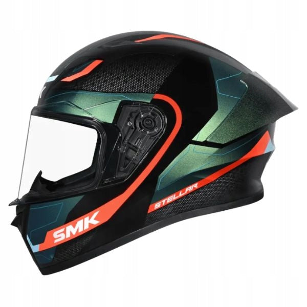 INTEGRAL HELMET SMK STELLAR SPORT FLIGHT BLACK BLUE ORANGE S + FREEBIES Manufacturer SMK
