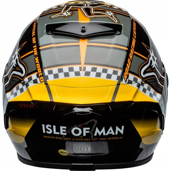 INTEGRAL MOTORCYCLE HELMET BELL STAR DLX MIPS ISLE OF MAN BLACK YELLOW Model STAR-DLXM