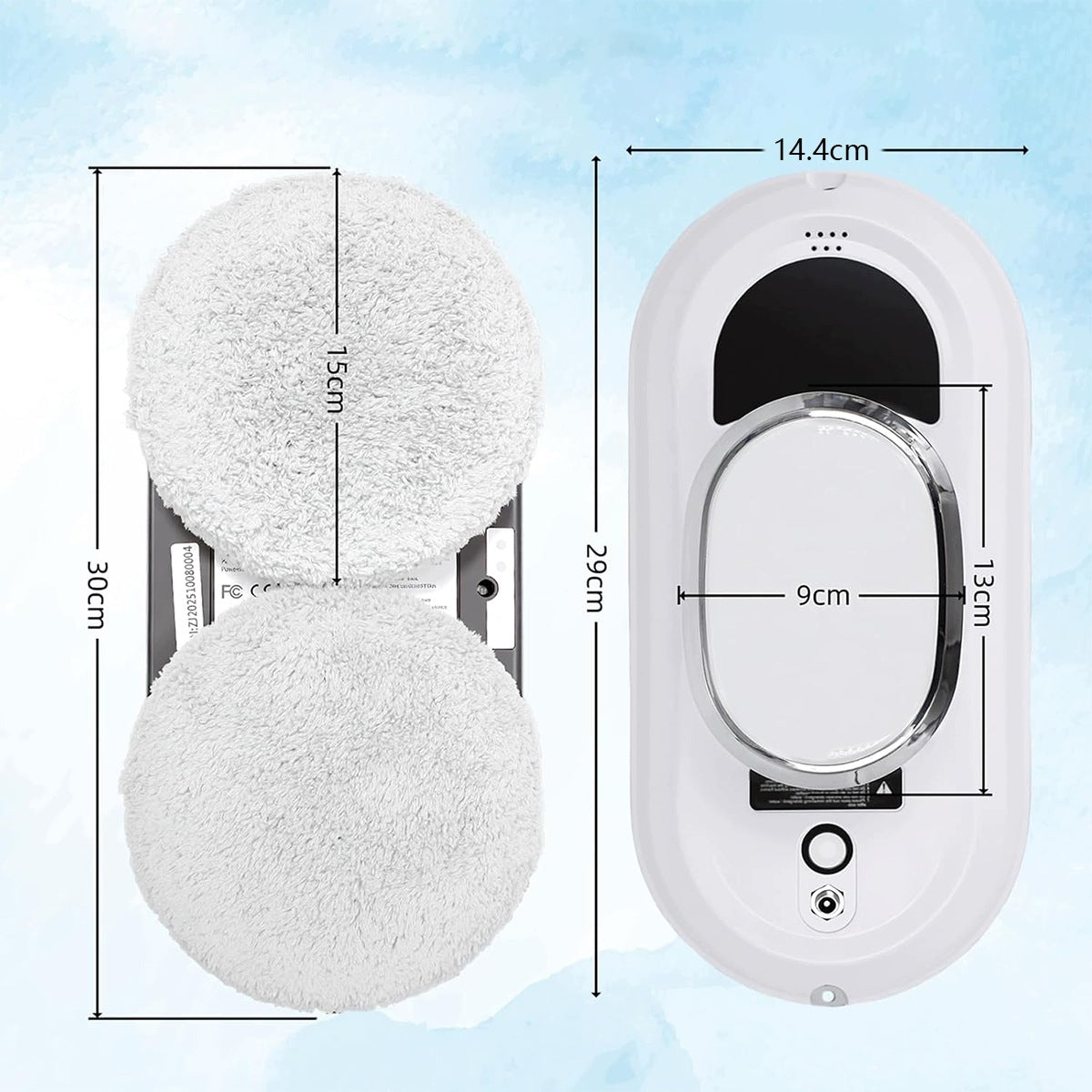 INTELLIGENT ROBOT DEVICE FOR CLEANING WINDOWS, WINDOWS AND MIRRORS - SET Packaging status original