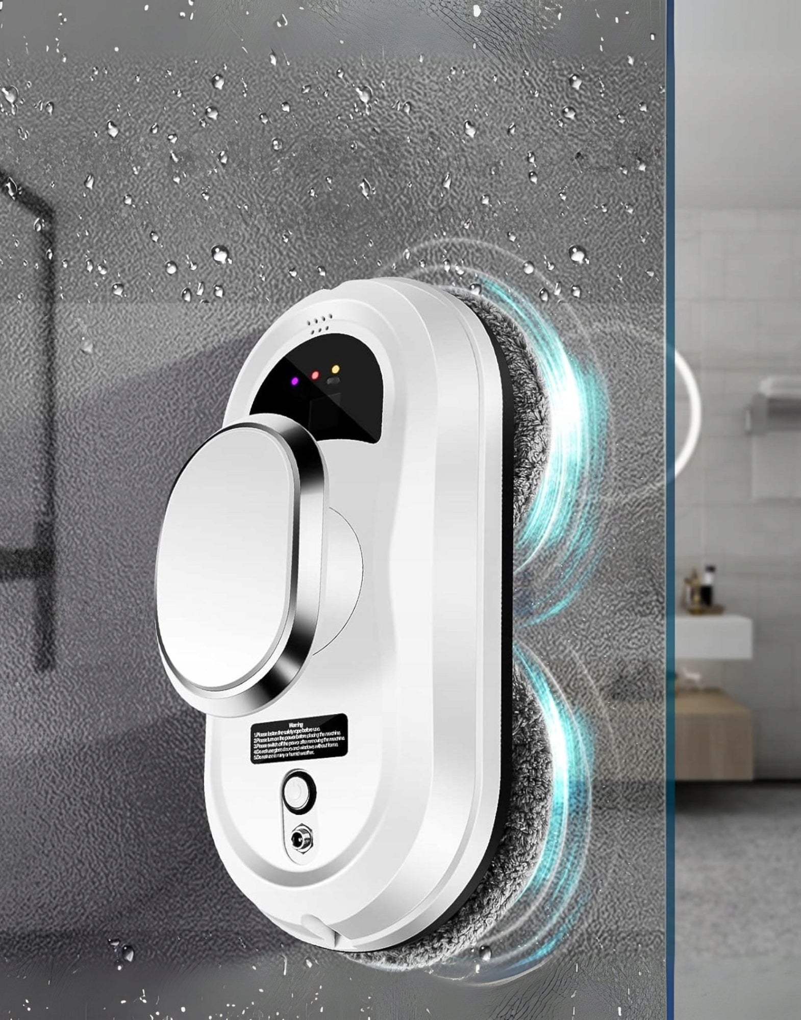INTELLIGENT ROBOT FOR CLEANING MIRROR WINDOWS AUTOMATIC WASHER + OVERLAYS EAN (GTIN) 5906893906878