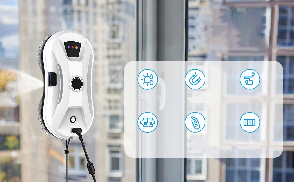 INTELLIGENT ROBOT FOR CLEANING MIRROR WINDOWS HCR-02 CE Packaging status original