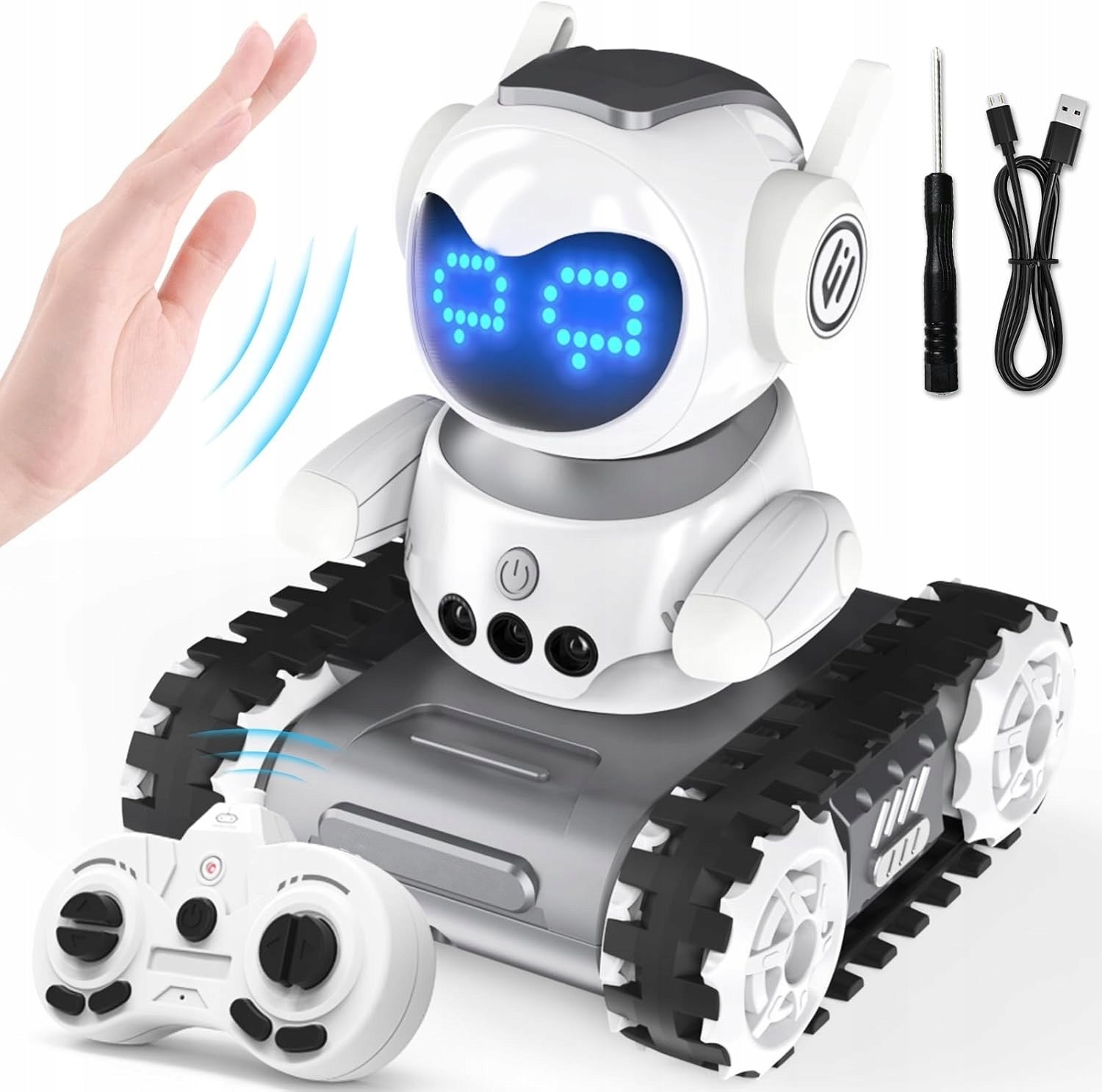 INTELLIGENT ROBOT RC REMOTE CONTROLLED GESTURE REMOTE CONTROL INTERCOM FOR CHILDREN Packaging status original
