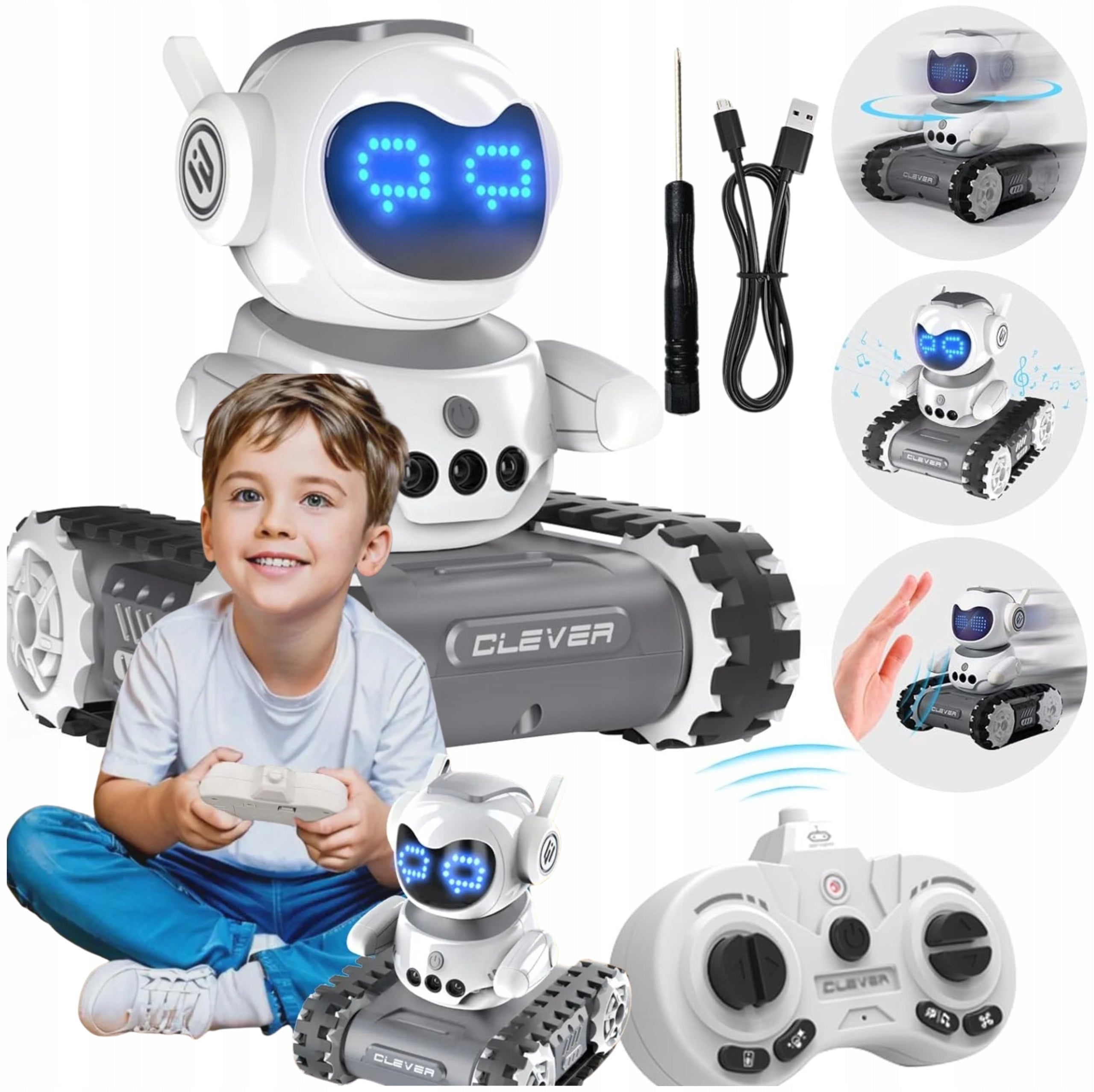 INTELLIGENT ROBOT RC REMOTE CONTROLLED GESTURE REMOTE CONTROL INTERCOM FOR CHILDREN